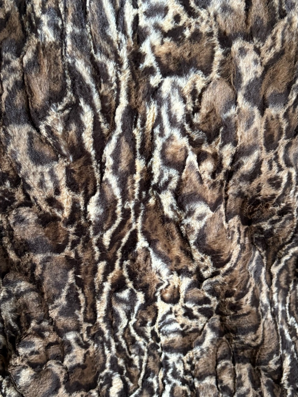 Beautiful Brown Faux Fur Fabric Very Soft  36”x36” New